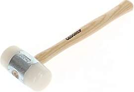 GEDORE Nylonhammer mit Holzgriff, Lederhammer, Ø