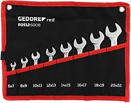 GEDORE red Doppelmaulschlüssel Satz, Set 8-tlg,