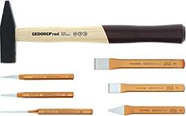 GEDORE red Hammer- und Meißelsatz, Set 7-teilig,