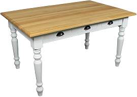 Gedrechselter Landhaus Esstisch 140 cm shabby chic 