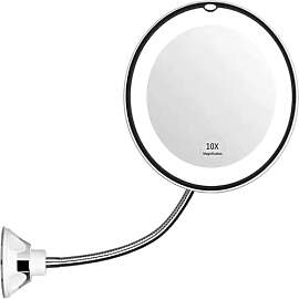 GEERYZHE Schminkspiegel mit LED-Licht, 10-facher