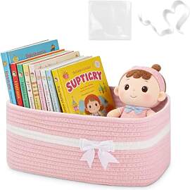 Geflochtener Aufbewahrungskorb aus Baumwolle mit