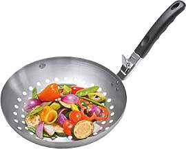 GEFU Gemüse-Wok BBQ aus Edelstahl mit abnehmbarem 