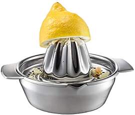 GEFU Zitruspresse LEMON aus Edelstahl | 2-teilig