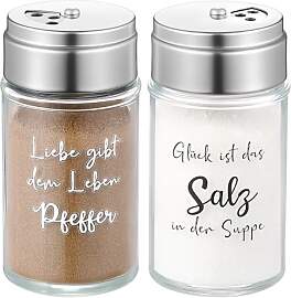 Geiserailie 2er Set Lustig Salz- und