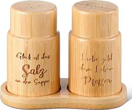 Geiserailie Salz- und Pfefferstreuer aus Holz