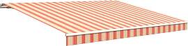 Gelenkarmmarkise WISMAR Gr. 10, beige (natur,