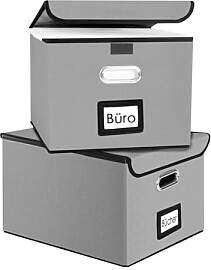 Gemsaya 2 Stück Faltbare Aufbewahrungsbox mit