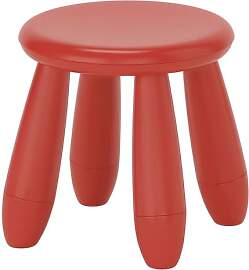 Generisch Mammut Kinderhocker, drinnen/draußen/rot