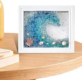 Generisch Meerglas-Wandkunst, Meerglas-Kunstset -