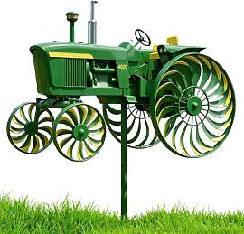 Generisch Metall Windrad Traktor, Windspiel