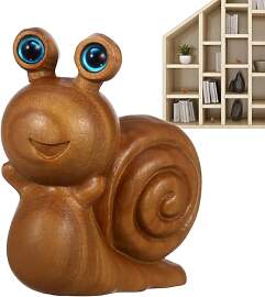 Generisch Schneckenfigur,Holz Schnecke Kleine