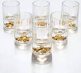 Generisch Shotgläser Glas 6er Schnapsgläser Set, 