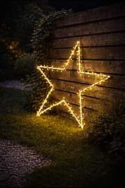 Generisch XXL (1,6m) Weihnachtsstern Aluminium,
