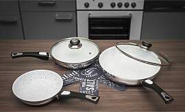 Genius Pfannen-Set Cerafit  Mont-Blanc, 7-teilig