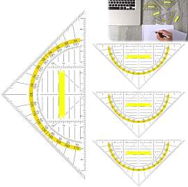 Geodreieck mit Griff, 4 Stück Geometrie Dreieck