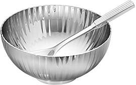 Georg Jensen Bernadotte Salzstreuer & Löffel, 