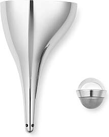 Georg Jensen Sky Dekanter mit Filter Edelstahl