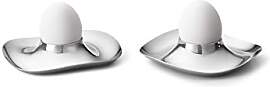Georg Jensen [W2] Cobra Egg Cup Stainless Steel, 2 