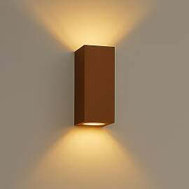 Geo Up und Down Wandleuchte Corten
