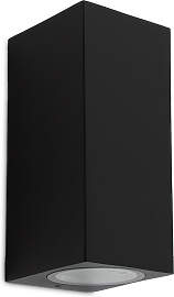 Geo Up und Down Wandleuchte Schwarz mit