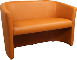 Gepolsterte Sitzbank mit Rückenlehne