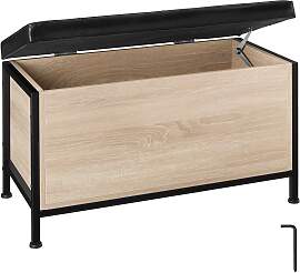 Gepolsterte Sitztruhe Calico 81,5x41,5x50,5cm -