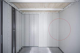 Gerätehaus-Innenwand BIOHORT, weiß, B:292cm
