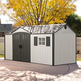 Gerätehaus LIFETIME "Texas", grau, HDPE 