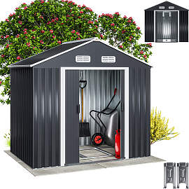 Geräteschuppen Anthrazit 200x135x190cm verzinkt