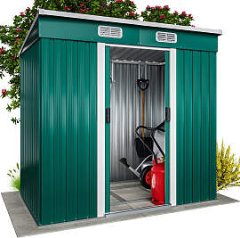 Geräteschuppen Grün 200x125x180cm 2m² Stauraum