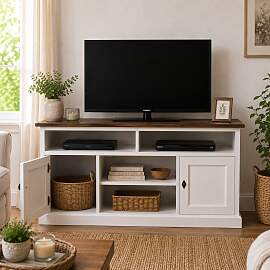 Geräumige TV-Kommode im Landhausstil -