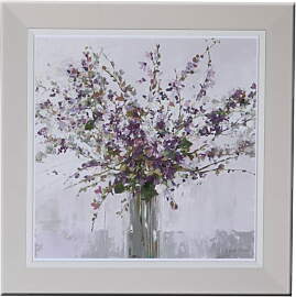 gerahmtes Wandbild BLUMENSTRAUSS quadratisch