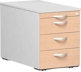 geramöbel Flex Rollcontainer lichtgrau, buche 4