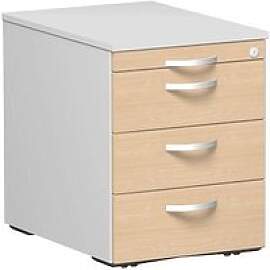 geramöbel Flex Rollcontainer lichtgrau, buche 4