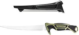 Gerber Anglermesser mit Scheide und Schleifstein,