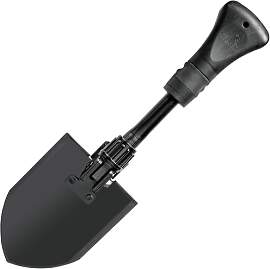 Gerber GORGE SHOVEL, Klappspaten, Carbonstahl,
