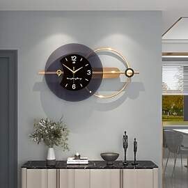 GERHWASH Moderne XXL Wanduhr 80x38 cm - Leise