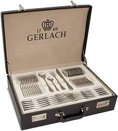 Gerlach Celestia Besteck-Set im Koffer 12 Personen 
