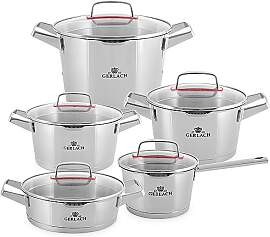 Gerlach Superior Topf-Set Edelstahl Kochtopf-Set