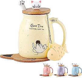 Geschenke für Frauen Katzen-Tasse Süße Keramik