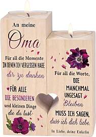 Geschenke für oma，kerzenständer-