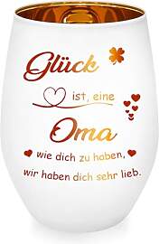 Geschenke für Oma, Personalisierte Windlicht Glas 