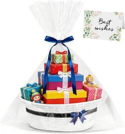 Geschenkkorb Leer Präsentkorb Geflochten Aus