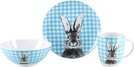 Geschirr-Set CREATABLE "Happy Bunny, Set