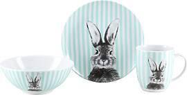 Geschirr-Set CREATABLE "Happy Bunny, Set