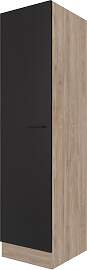 Geschirrschrank Capri Schwarz/Eichefarben
