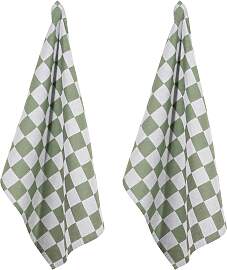 Geschirrtuch PAD "CHESS", grün, B:50cm