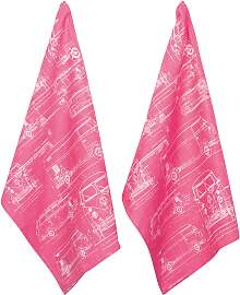 Geschirrtuch PAD "CULTURE", pink, B:50cm 