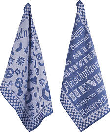 Geschirrtuch PAD "HEIMAT", blau, B:50cm